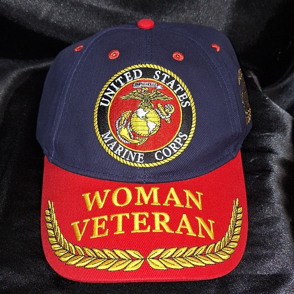 New Women's Veteran Hat~U.S.M.C.~Woman Warrior Cap~United Stares Marine Corps